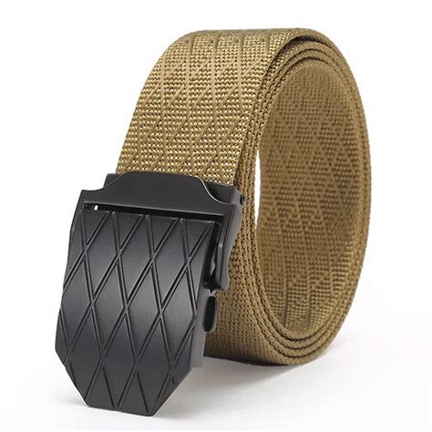 Mens Military Adjustable Canvas Waist Belts Men Sports Camping Belts ...