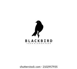 Black Bird Logo Design Brand Identity Stock Vector (Royalty Free ...