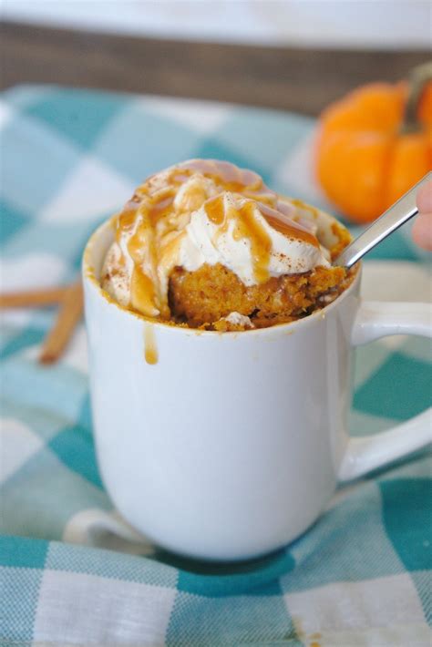 Pumpkin Spice Latte Mug Cake – Mildly Meandering