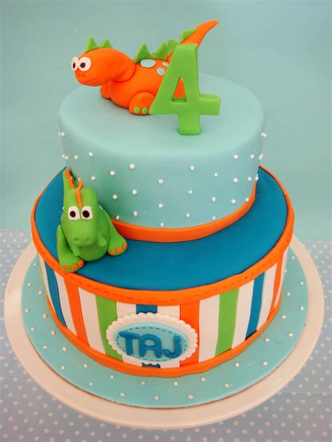 Happy Birthday Dinosaur Cake - The Cake Boutique