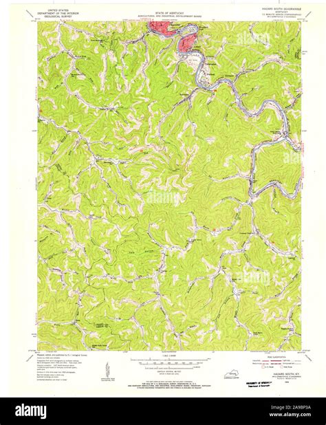 Map of hazard kentucky Cut Out Stock Images & Pictures - Alamy