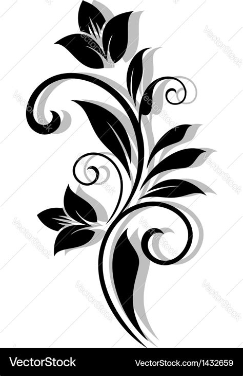 Abstract floral pattern Royalty Free Vector Image