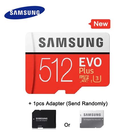 SAMSUNG Micro SD card Memory Card 512GB EVO+ EVO Plus Class10 TF Card ...