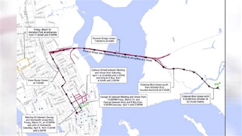 VIDEO: Cooper River Bridge Run traffic and road closure information | WCIV