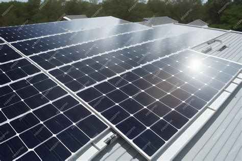 Premium Photo | Photo solar panels on the roof