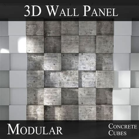 3D model 3D Modular 3D Feature Wall Panels VR / AR / low-poly | CGTrader