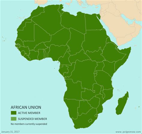 Map: Which Countries are in the African Union? - Political Geography Now