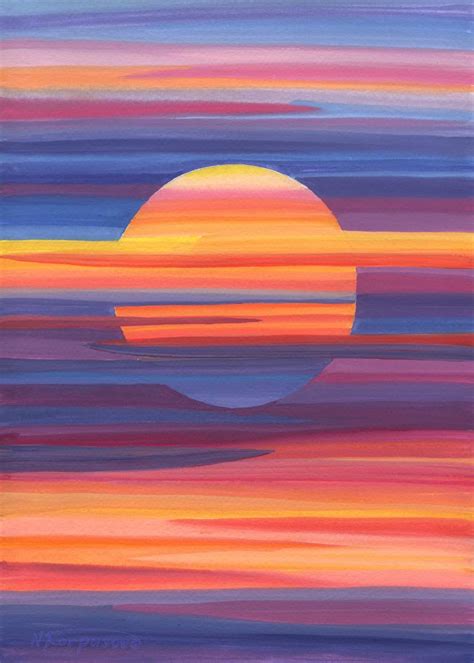 Sunset Abstract Painting - craibas.al.gov.br