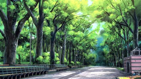 Anime Landscape: Anime Park Background