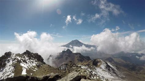 Active Popocatepetl Volcano in Puebla Mexico Stock Footage - Video of ...