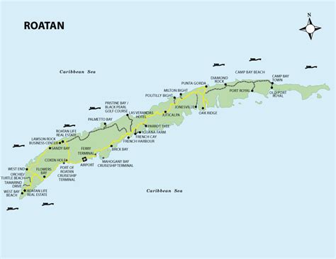 Roatan Maps | Roatan Honduras Travel Guide