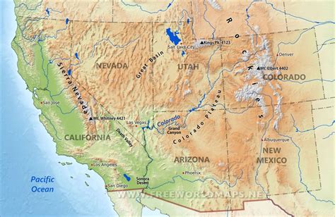 Printable Map Of Southwest Usa - Printable US Maps