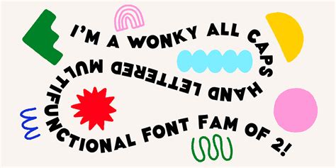 Wonky Font Font