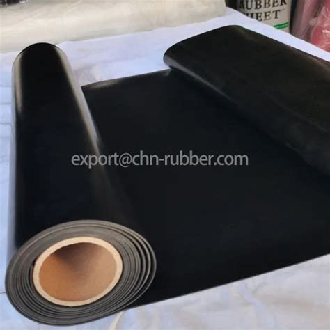 Thin Rubber Sheet Roll 1.7g/Cm³ Black Industrial Wear Resistance ...