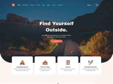 Camping Website Template