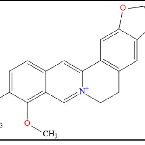 Molecular structure of Berberine. | Download Scientific Diagram