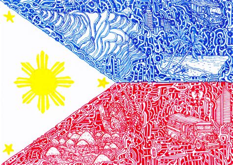 How To Draw The National Flag Of Philippines Philippines Flag Drawing ...