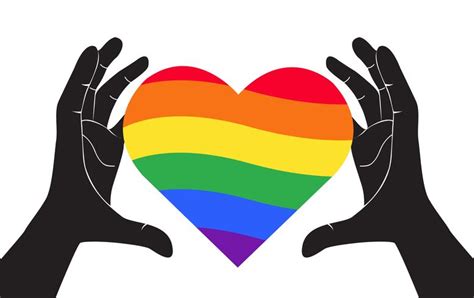 hand holding heart rainbow flag LGBT symbol 533154 Vector Art at Vecteezy