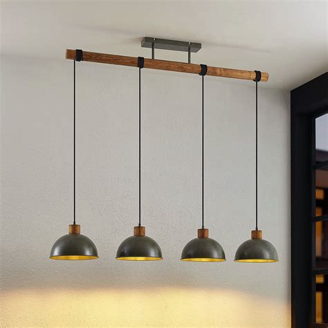 Lindby Durbis hanging light hand-coloured, 4-bulb | Lights.ie