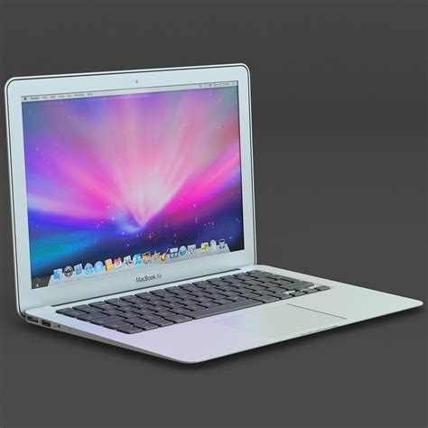 3d macbook air apple laptop