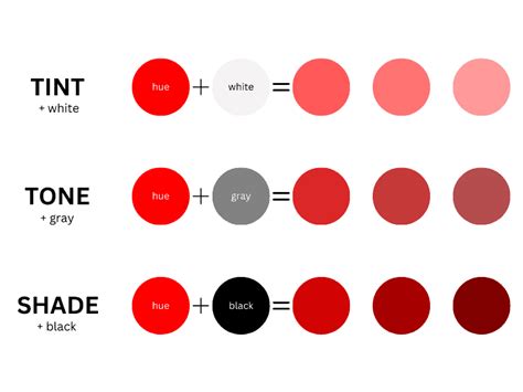 Hue, Tint, Shade, and Tone - What's the Difference?