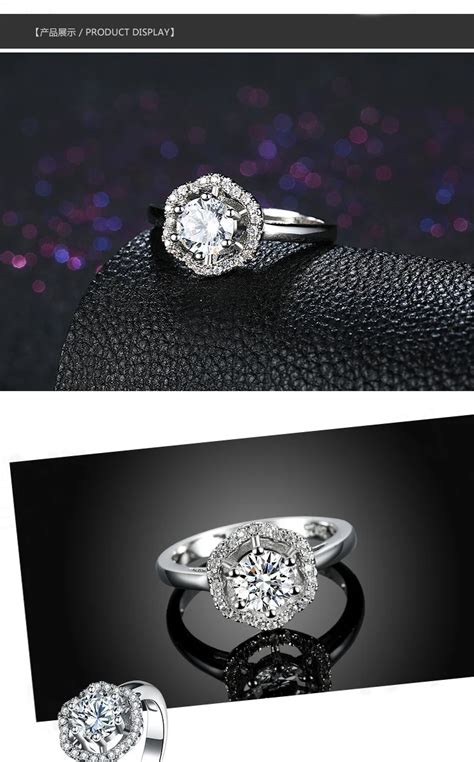 S925 Sterling Silver Ring Fashion Romance Wedding Diamond Ring 925 ...