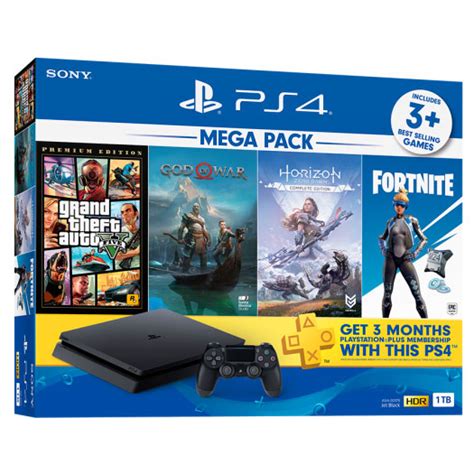 Sony PlayStation 4 Slim Mega Pack 2 1TB CUH 2218 - Console Bundle ...