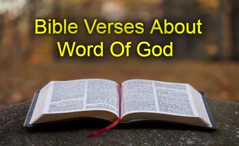 Bible Verses About Word Of God