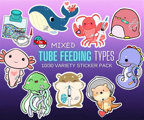 10/30 Tube Feeding Types Variety Pack gtube, NG, GJ, Syringe, Gravity ...