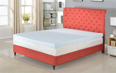 4" inch High Density Gel Memory Foam Queen Size Mattress Topper ...