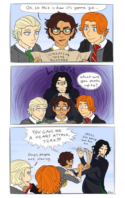 some comics are being used to describe the characters in harry potter ...