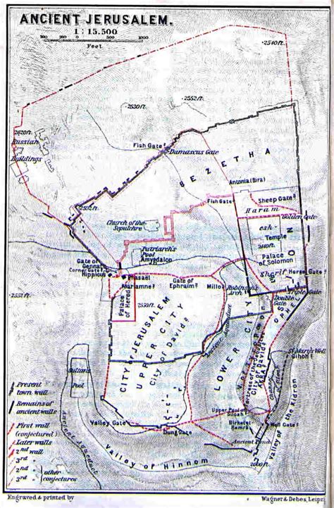 Map of Ancient Jerusalem