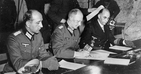 Germany surrenders unconditionally to the Allies at Reims | MAY 07 ...