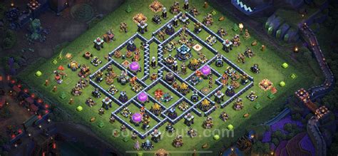 Farming Base TH13 with Link, Anti Everything - Clash of Clans - Town ...