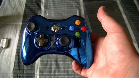 Xbox 360 Chrome Controller Blue Color