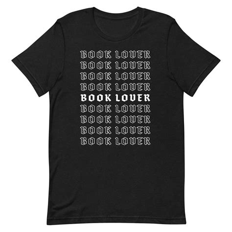 "Book Lover" (dark) Unisex Tee – Book Beau