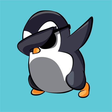 Cute Penguin funny cartoon vector free 9504774 Vector Art at Vecteezy