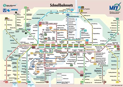 Munich rail map - Munich railway station map (Bavaria - Germany)