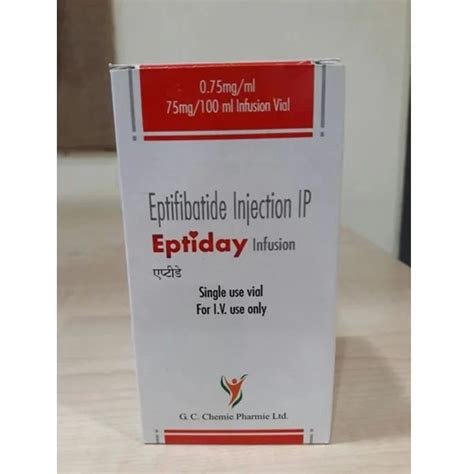 Eptifab Eptifibatide Injection IP, 75 mg, Abbott at Rs 6000/vial in Mumbai