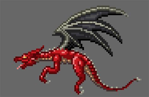 Dragon Pixel Art Pattern | Pixel art, Pixel dragon, Pixel art pattern