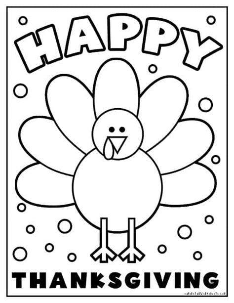 Thanksgiving Coloring Pages Printouts