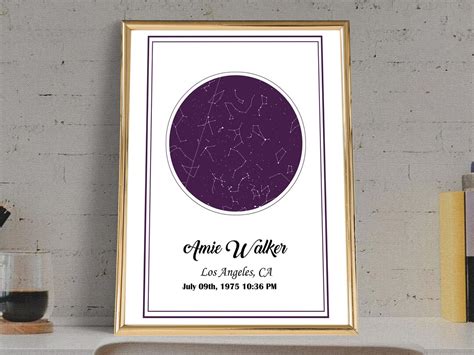 Star Map Zodiac Star Map Printable Night Sky Print Fathers Day Gift ...