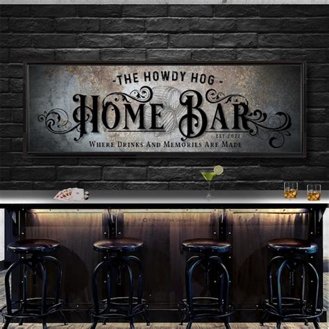 Rustic Bar Sign - Etsy