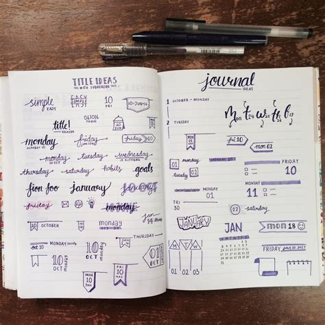 Great Bullet Journal Note Taking Ideas Tape For 160gsm Paper