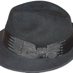 Frank Sinatra fedora Hat Men's Large Black Wool | Hats for men, Fedora ...