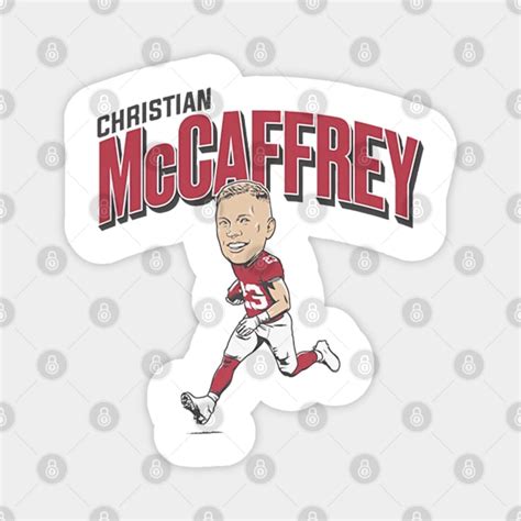 Christian Mccaffrey Caricature - Christian Mccaffrey - Magnet | TeePublic