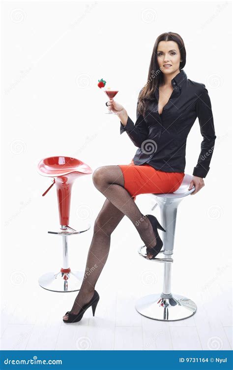 Woman Drinking Cocktail Stock Images - Image: 9731164