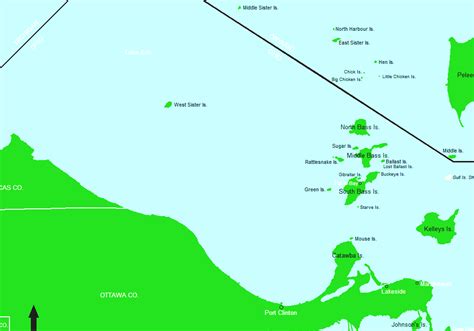 Lake Erie Islands - Map Of Lake Erie