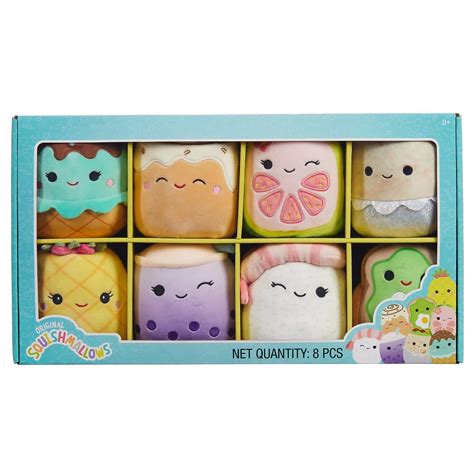 Buy Squishmallows Official Kellytoy Box Set of 8 5 inch Food ...