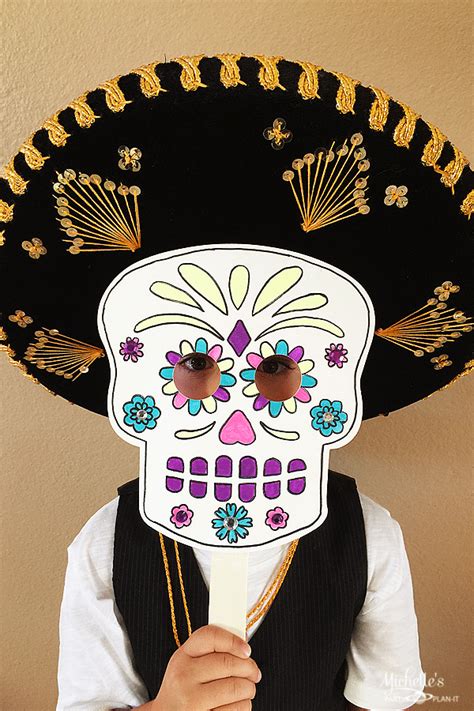 Dia de Los Muertos Masks with DecoArt - Michelle's Party Plan-It